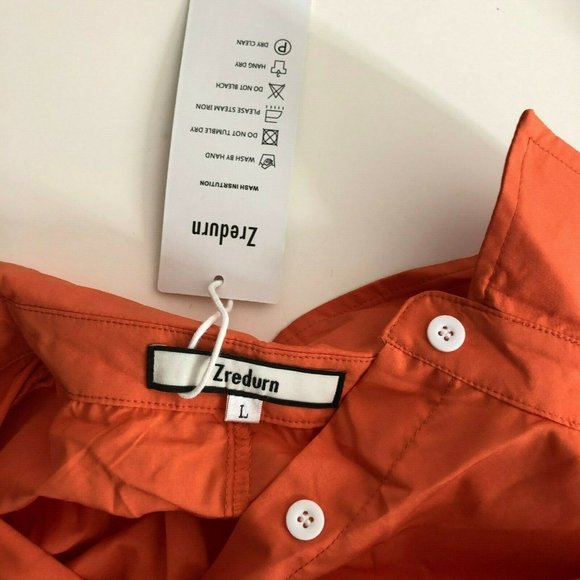 Zredurn Womens Elegant Pleated Shirt Dress - Picture 7 of 7